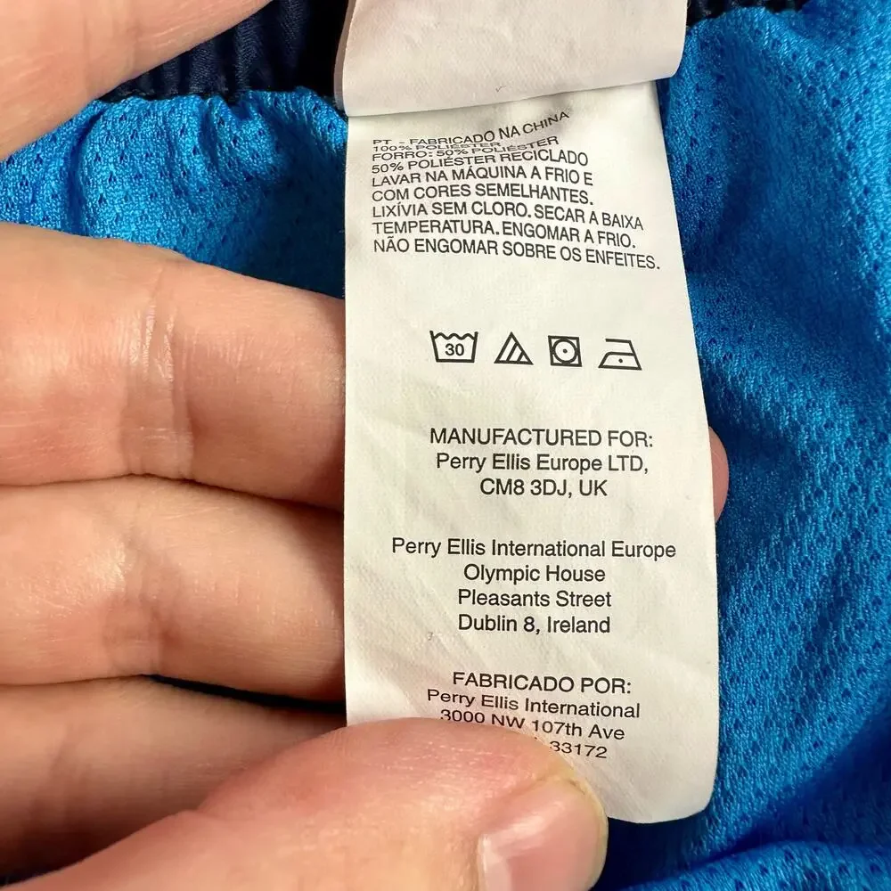 Nike Men's Large Blue Ombre Just Do It Swoosh Patch Swim Trunks Shorts Mesh